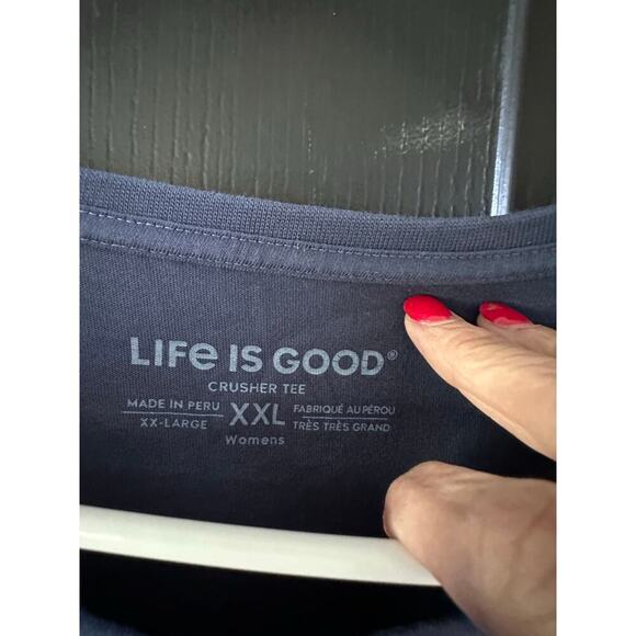 Life Is Good Men's Blue Short Sleeves Crusher T-Shirt Size XXL - Picture 3 of 4